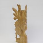 Art Deco Balinese Woodcarving Of A Couple, 1930S thumbnail 6