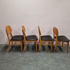 50'S Set Van 4 Vintage Stoelen Fifties Jaren 50 thumbnail 3