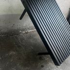 Slatted Black Wooden Bench / Coffee Table thumbnail 3