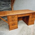 Vintage Bureau Eikenhout 80 X 150 Cm thumbnail 14