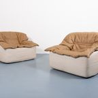 Pair Of Vintage Swan Lounge Chairs / Fauteuil / Loungebank, Italy 1970S thumbnail 2