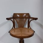 Thonet Stijl Webbing Bureaustoel (Kapiteinsstoel, In Hoogte Verstelbaar)) thumbnail 4