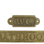 Massief Messing Bordjes Deur Gegoten Koper Restaurant Bathroom Galley 23Cm thumbnail 9