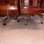 2 Mahonie Bureaustoelen thumbnail 3