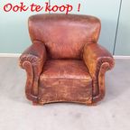 Vintage Leren Chesterfield Clubfauteuil In Barokstijl thumbnail 16