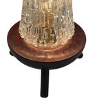 1950’S - Table Lamp Of Teak Base And Glass Shade - Mid Century Modern thumbnail 6