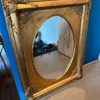 Franse Barok Spiegel Met Verguld Gouden Lijst thumbnail 5