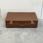 Brocante Bruine Koffer Antieke Suitcase thumbnail 3