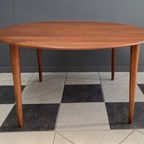 Teak Round Coffee Table By Peter Hvidt For France And Son 1960S Denmark thumbnail 6