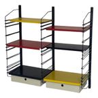 Drentea - 1960’S - Dutch Design - Modulair Wall System With 4 Shelves And Two Drawers thumbnail 2