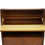 Vintage Secretaire Wandkast Werkplek Jaren 60 Teak Fineer thumbnail 12
