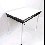 Vintage Formica Keukentafel Jaren 60-70 Uitschuifbaar thumbnail 8
