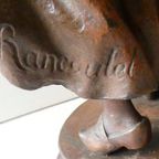 Ernest Rancoulet "2 Dames" Sculptuur. thumbnail 4