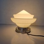 Art Deco Plafondlamp Geometrisch Opaline thumbnail 2