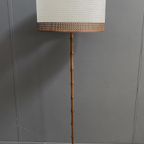 Bamboo Look Floorlamp Large White Shade thumbnail 6