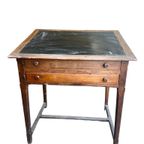 Vintage Eiken Hoge Tafel / Tekentafel Met Diepe Lades thumbnail 7