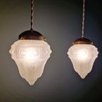 Art Deco Hanglamp In Gesatineerd Glas, 1920-30S thumbnail 11