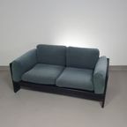 Two-seat Sofa “bastiano” From Afra & Tobia Scarpa For Gavina, Italy 60s. Black Solid Wood Frame A thumbnail 6
