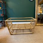 Vintage Salontafel Van Bamboe En Rotan thumbnail 4
