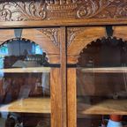 Demontabele Antiek Eiken Kast Met 3 Verstelbare Planken, 199 Cm Hoog thumbnail 2