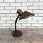 Vintage Bureaulamp Bruin thumbnail 6