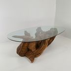 Houten Zeemeermin Salontafel Met Glazen Blad thumbnail 10