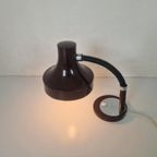 Grote Vintage Donker Paarse Space Ace Bureau Lamp. thumbnail 3