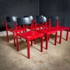 Grote Partij Vintage Houten Canto Design Stoelen Door Schlapp Möbel thumbnail 2