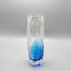 Ijsglas Vaasje Blauw Jaren 60 thumbnail 4