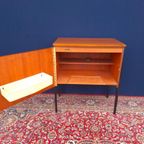 Retro Vintage Teak Fineer Mini Bureau, Bureautje, Desk, Kast thumbnail 8
