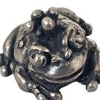 Giovanni Raspini - Sterling Silver (925) - Cufflinks In The Shape Of A Frog Wearing A Crown thumbnail 6