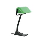 Art Deco Bureaulamp Notarislamp Erpe Model 52 Emaille Kap Groen thumbnail 2