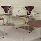 Set Van 4 Vintage Postmodern 'Linda' Eetkamerstoelen, Arrben thumbnail 6