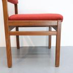 Set Van 4 Vintage Stoelen Pastoe Sa07 Rood thumbnail 12