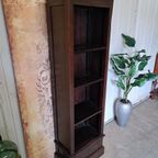 Teakhouten Boekenkast Afm. 58x34cm En 181cm Hoog thumbnail 3