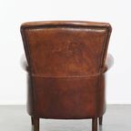 Fijne Schapenleren Fauteuil/ Armchair Met Mooie Kleuren En Een Goed Zitcomfort thumbnail 4