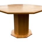 Vintage Eettafel Achthoek Octagon Hout Design Jaren 70 thumbnail 19