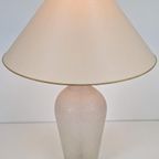 Xl Vintage Fles Tafellamp Vloerlamp Frosted Glas Italië '70 thumbnail 11