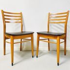 Set Vintage Deens Design Eetkamerstoelen Skai Zwart thumbnail 2