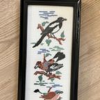 Borduursel Borduurwerk Schilderij Vogels Vogel | Kerst thumbnail 6