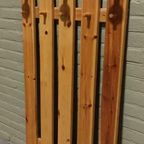 Vintage 1960S Scandi Massief Grenen Wandkapstok thumbnail 12