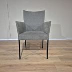 3x Bert Plantagie Eetkamerstoelen - Grijs - Taupe - Design thumbnail 6