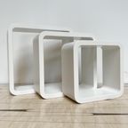 Set Van 3 Kubusvormige Wandkastjes, 1990’S thumbnail 7