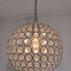 Vintage Hanglamp Met Kristal Glas thumbnail 8