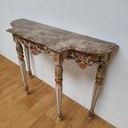 Barok Rococo Wandconsole Sidetable Met Marmer Blad En Spiegel 04 thumbnail 19