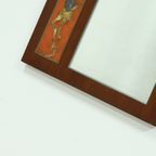 Mid-century Teak And Ceramic Mirror By Atelier Pinson 1960s thumbnail 7