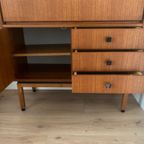 Vintage Highboard - Vitrinekast - Bureau thumbnail 4