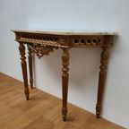 Barok Rococo Wandconsole Sidetable Met Marmer Blad En Spiegel 02 thumbnail 9