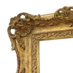 Vintage Houten Barok Rococo Stijl Lijst Klassiek Goud 35x29cm thumbnail 4