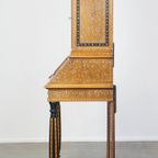 Rijk Gedecoreerde En Ingelegde Antieke Italiaanse Secretaire In Moorse Stijl, Ca. 1860 thumbnail 7